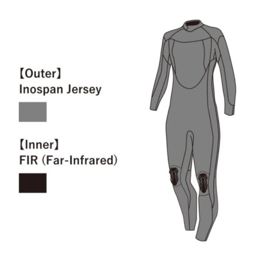 Wetsuit Gull 5MM Men Orange